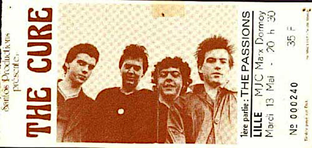 The Cure + The Passions @ MJC Marx Dormoy Lille - 13 mai 1980