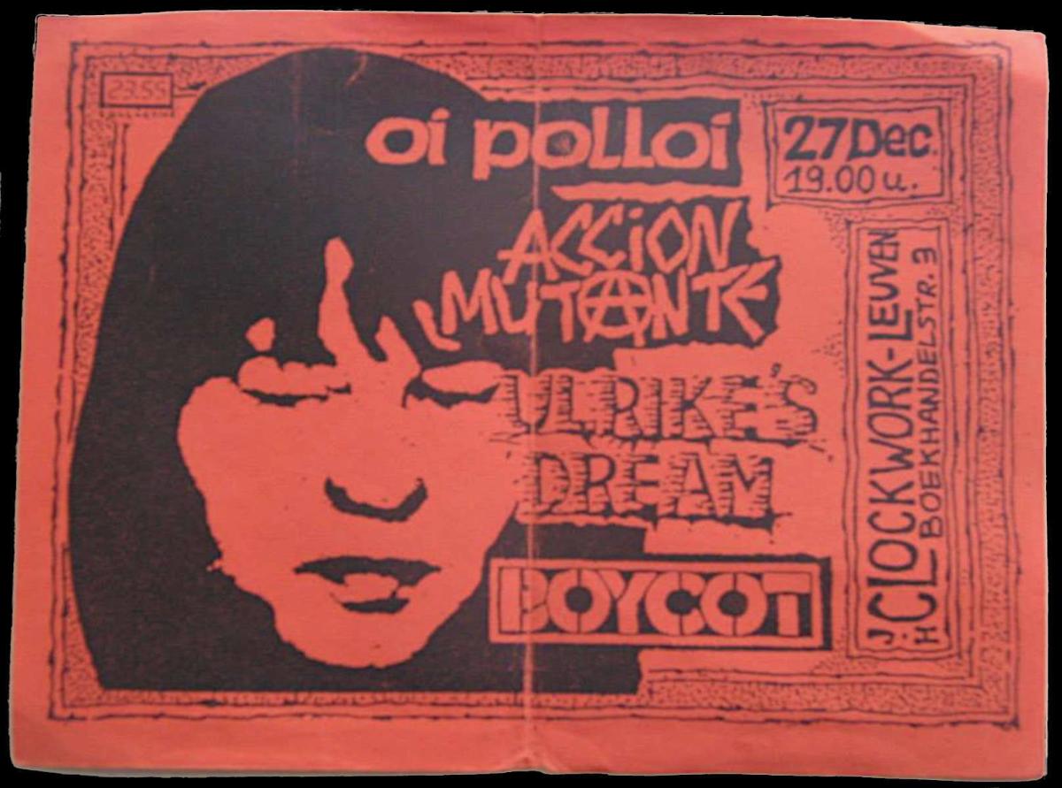 Oi Polloi + Accion Mutante + Ulrike's Dream + Boycot @ Clockwork Leuven - 27 décembre 1997