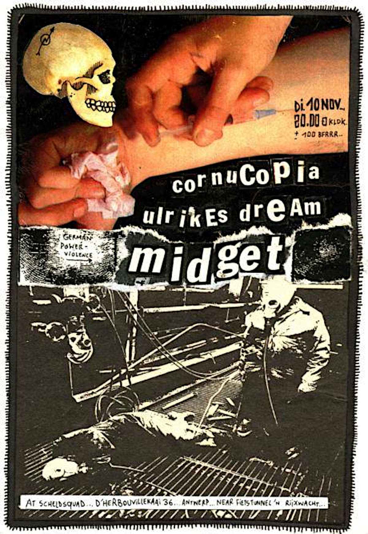 Midget + Cornucopia + Ulrikes Dream @ Scheld'Apen Anvers - 10 novembre 1998