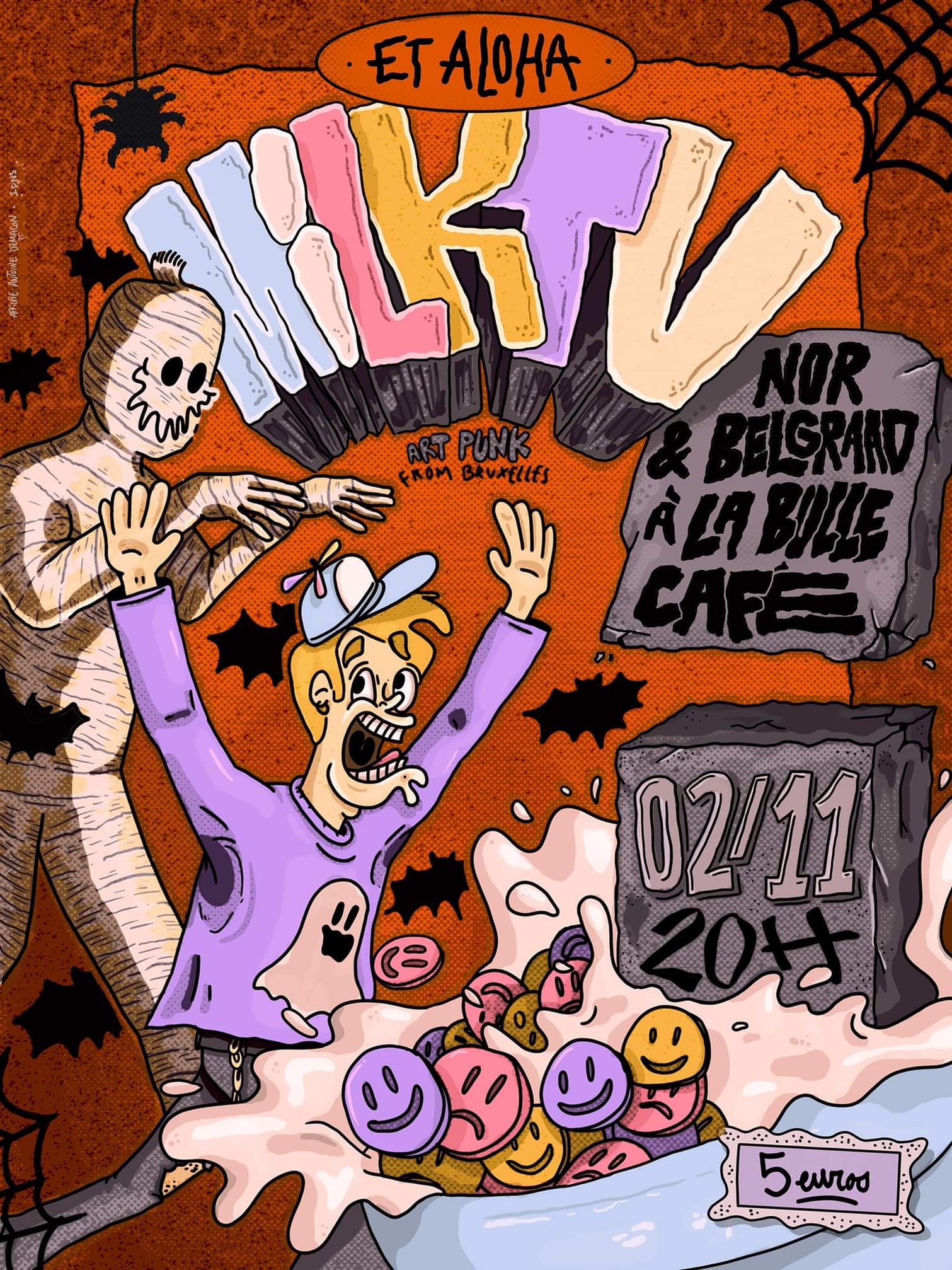 à Lille : Milk TV (art post no wave punk) + Nor Belgraad (disco punk) à La Bulle café (Maios Folie Moulins, 47/49 rue d'Arras). 20h., 5€ cash only. Orga. E.T. (...)