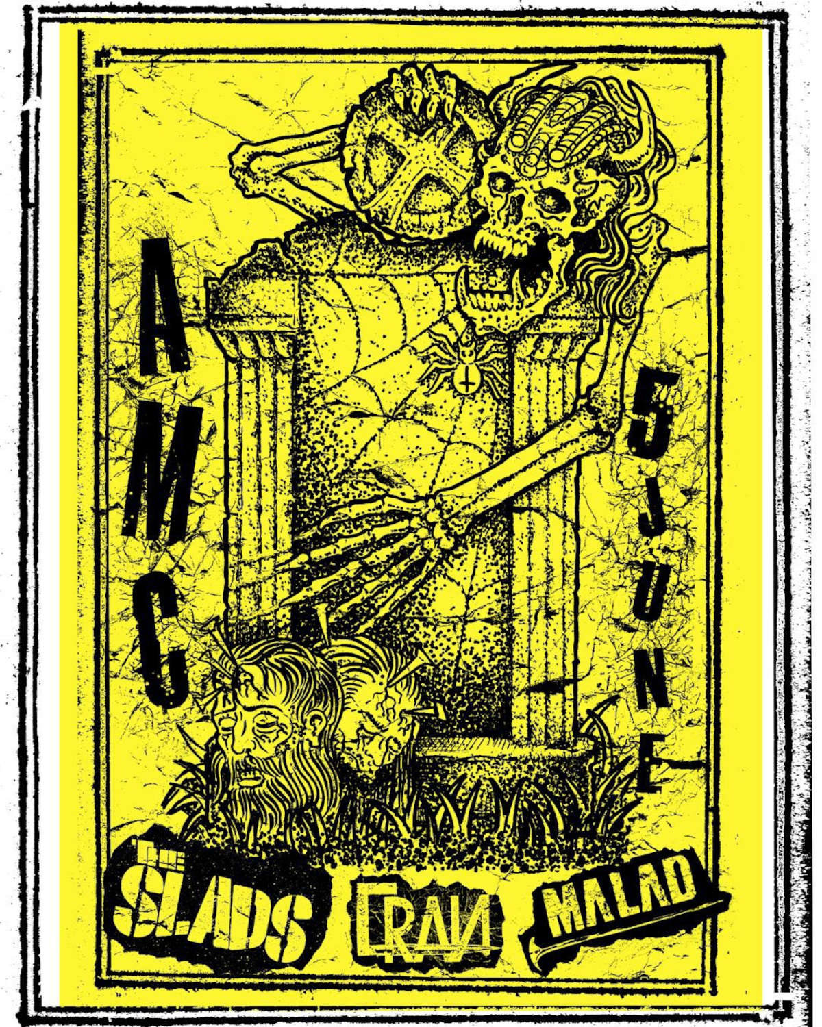 The Slads + Cran + Malad @ Antwerp Music City - 5 juin 2025