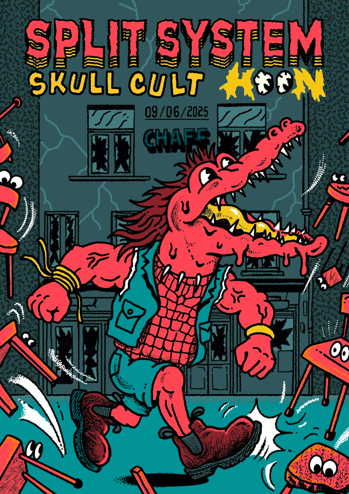Split System + Skull Cult + Hoon @ Chaff Bruxelles - 9 juin 2025
