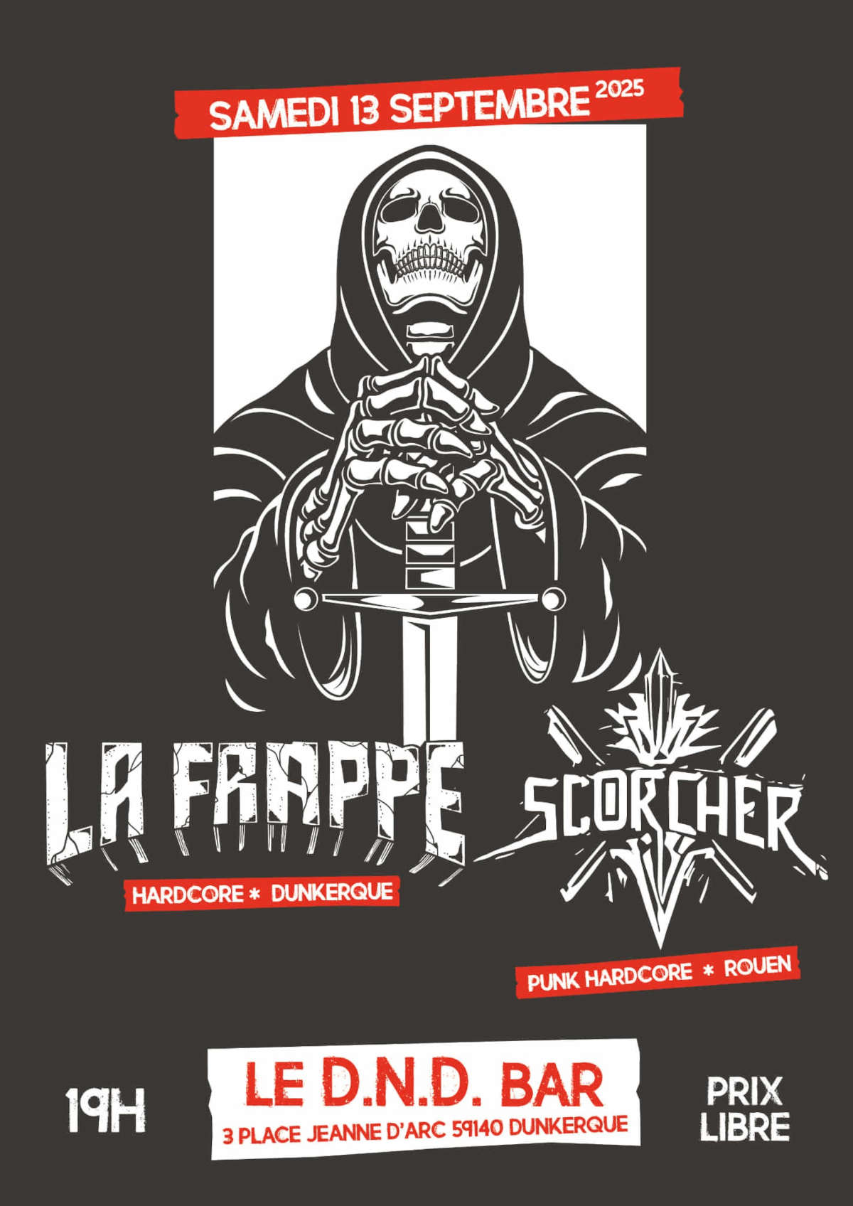 La Frappe + Scorcher @ DND Dunkerque - 13 septembre 2025