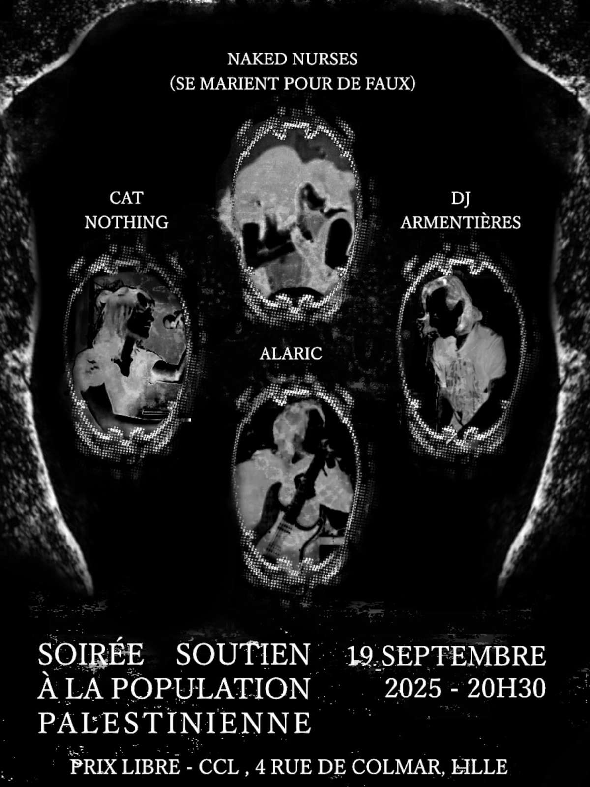 Cat Nothing + Alaric + Naked Nurses + DJ Armentières @ Centre Culturel Libertaire Lille - 19 septembre 2025