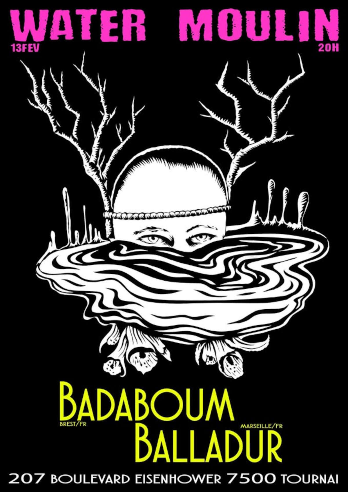 Badaboum + Balladur @ Water Moulin Tournai - 13 février 2026