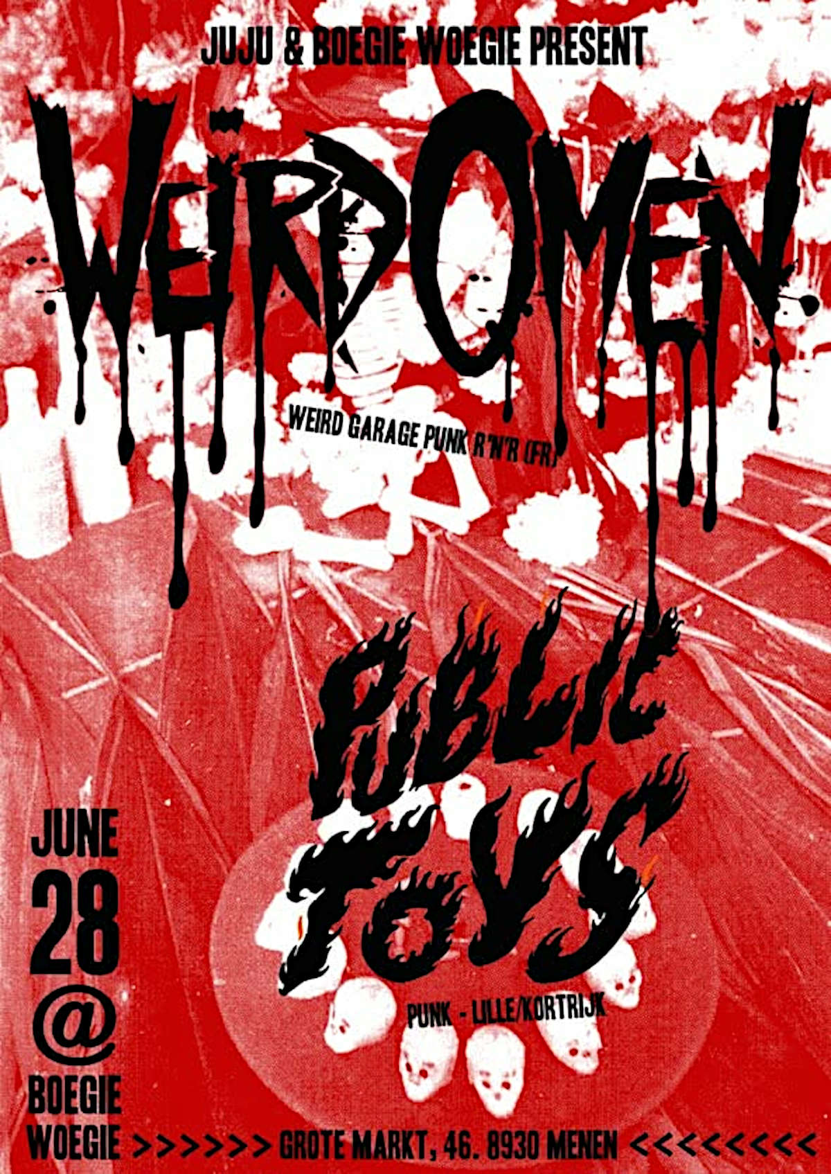 Weird Omen + Public Toys @ Boegie Woegie Menin - 28 juin 2026