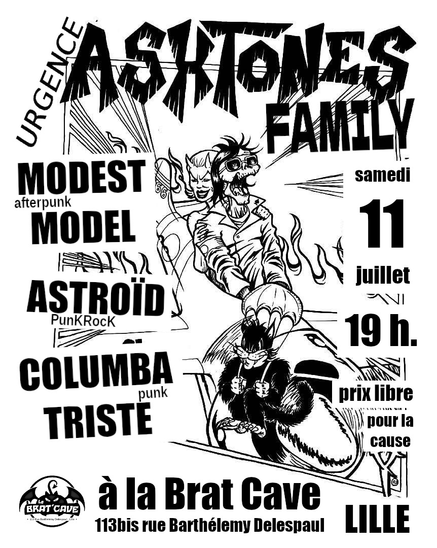 Modest Model + Columba Triste + Astroïd @ Brat Cave Lille - 11 juillet 2026