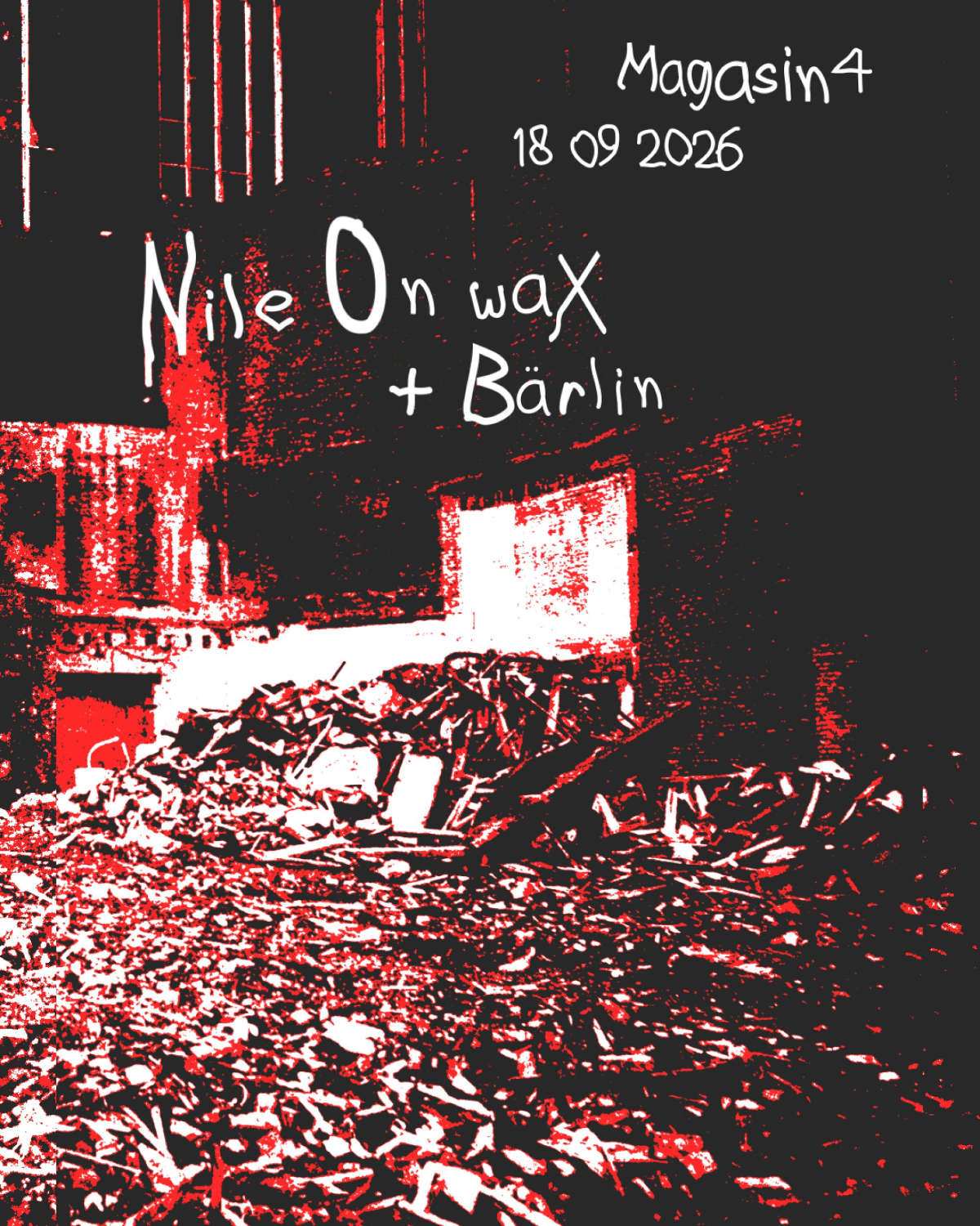 Nile On waX + Bärlin @ Magasin4 Bruxelles - 18 septembre 2026