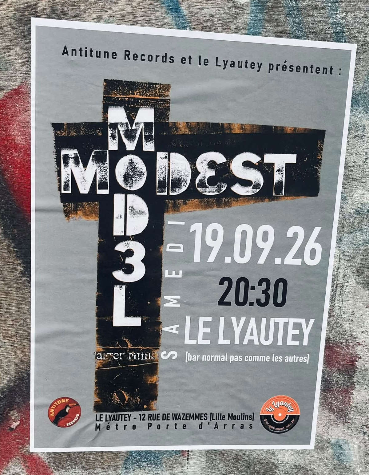 Modest Model @ Lyautey Lille - 19 septembre 2026