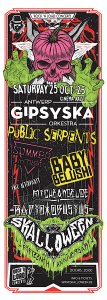 Skalloween 15th Anniversary = Antwerp Gipsyska Orkestra + Public Serpents + Summerintibet + Baby Belushi + DJs Michelangeloe + Radio Obusius @ Cinema Aalst 25.10.2025 