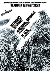 Gummo + Insane Order + K.D.G @ Malterie Lille 08.10.2022 