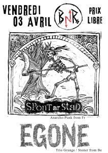 Spont Ar Stad + Egone + Modest Model @ Bout de Nos Rêves Tournai 03.04.2026 